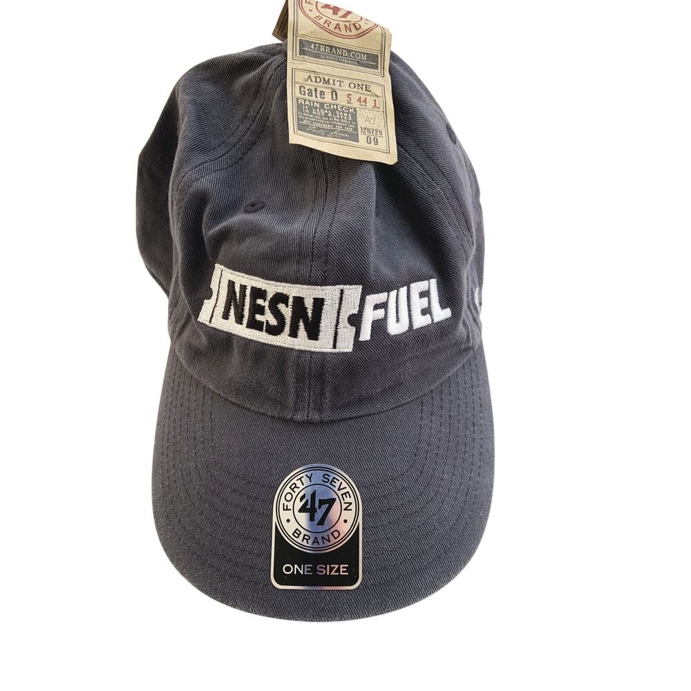 '47 Forty Seven NESN Fuel Ticket Baseball Cap Hat Gray Curve Bll One Size NWT